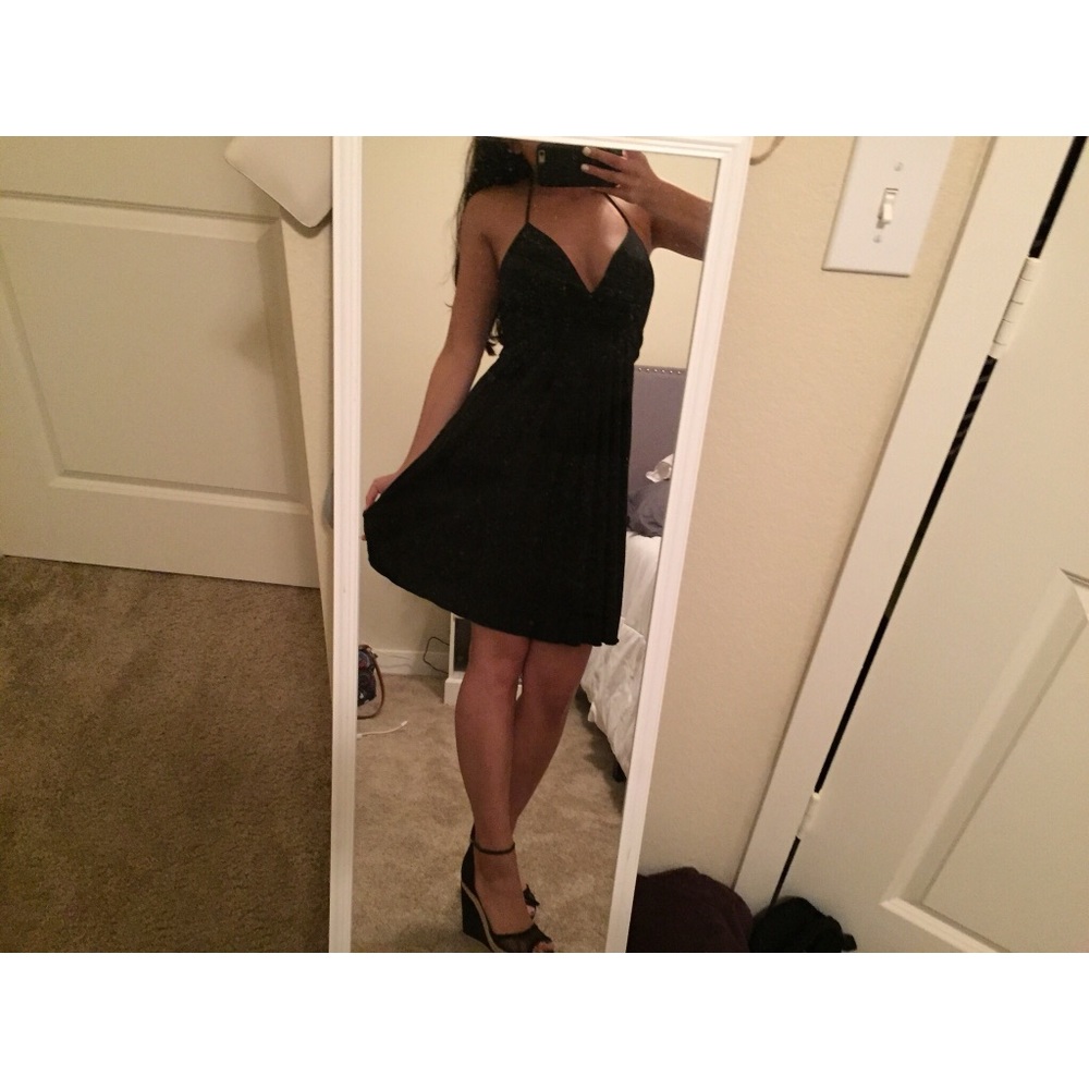 A.Byer Black Halter Dress M